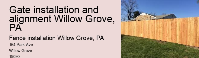 Gate installation and alignment Willow Grove, PA