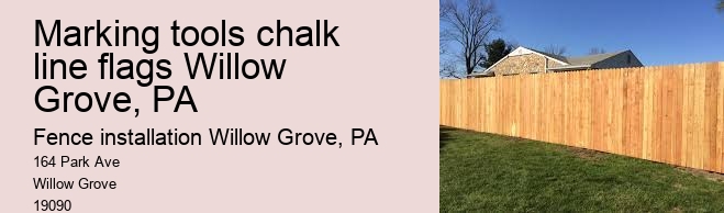 Marking tools chalk line flags Willow Grove, PA