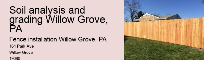 Soil analysis and grading Willow Grove, PA